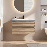 Dowell 30" Vanity with Sink, Modern Vanity Bathroom with 2 Extra Big Drawers, Wall Mounted Floating - 003 Series