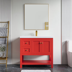 Dowell 36" Bathroom Freestanding Vanity with Two Doors and One Shelves - 035 36 Series