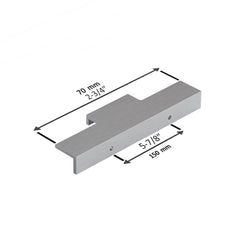 Dowell 5-7/8" Cabinet Pulls - Aluminum, 2-3/4" Center-to-Center, 10 Pack - 3063 006 Series