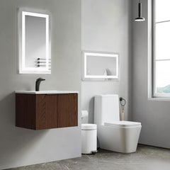 Dowell LED Wall Mirror with Inlaid Light - Touch On/Off, Adjustable Brightness, Anti-Fog - Bathroom, Living Room, Bedroom, Hallway - 5008 Series