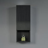 Dowell 12" Wall-Mounted Bathroom Cabinet, Soft-Close Door, Three Shelves