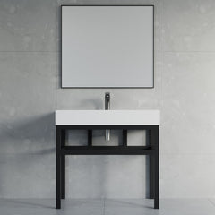 Dowell 36" Bathroom Basin Stand Black - 7003 Series