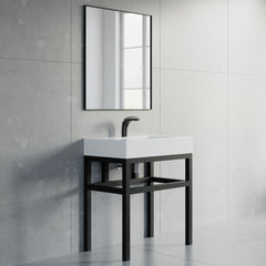 Dowell 30" Bathroom Basin Stand Black Pedestal - 7003 Series