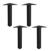 Dowell 8" Metal Furniture Legs - 7005 008 Series - Set of 4, Heavy Duty, Vanity/Cabinet/Sofa/Bench