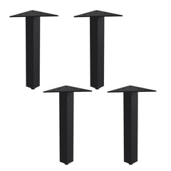 Dowell 8" Metal Furniture Legs - 7005 008 Series - Set of 4, Heavy Duty, Vanity/Cabinet/Sofa/Bench