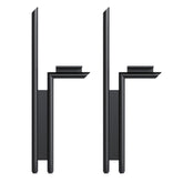 Dowell 13" Metal Furniture Legs - Flamingo, Heavy Duty, Vanity/Cabinet/Sofa/Bench, Set of 2 - 7007 013 Series