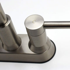 Dowell Bathroom Faucet - Two Handles, Three Holes, Brushed Nickel Finish - 8001 002 Series