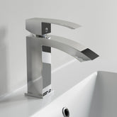 Dowell Bathroom Sink Faucet - 8001 013 Series - Low Arc, Single Handle, Single Hole
