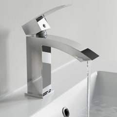 Dowell Bathroom Sink Faucet - 8001 013 Series - Low Arc, Single Handle, Single Hole