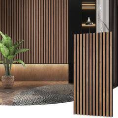 Dowell 3D Slat Wall Panels,Fluted Panels for Wall,Wall Decor Panels Noise Reduction, 48"H - 9001 4812 Series