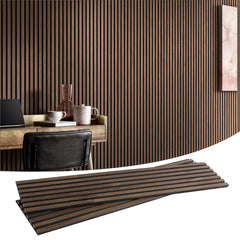 Dowell 3D Slat Wall Panels,Fluted Panels for Wall,Wall Decor Panels Noise Reduction, 48"H - 9001 4812 Series