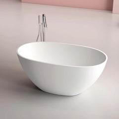 Dowell 51" Freestanding Compact Soaking Solid Surface Bathtub-BT033 Series