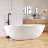 Dowell 71" Classic Large Capacity Solid Surface Stone Resin Freestanding Soaking Bahtutb-BT033 Series