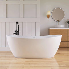 Dowell 65" Modern Solid Surface Freestanding Bathtub Deep Soaking Tubs-BT236 Series