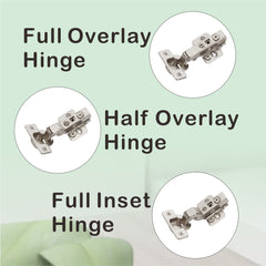 Dowell Soft-Close Adjustable Cabinet Hinge, Nickel Finish