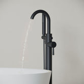 Dowell Freestanding Bathtub Faucet - 8003 001 Series, Floor Mounted Brass Bathroom Tub Faucets with Hand Shower