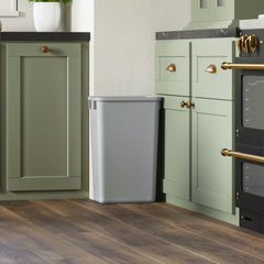 dowell grey plastic trash can 13gal 4000 50 04 kitchen life view