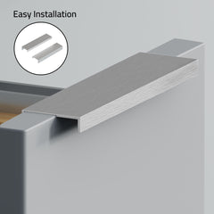 Dowell Cabinet Handle, Aluminum Finger Pulls 3062 Series, 10 Pack