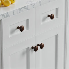 Dowell 1-1/4" Cabinet Pulls - Zinc Alloy, Round, 10 Pack - 3185 030 Series