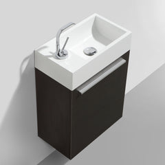 Dowell 18" Bathroom Resin Topmount Basin with Overflow - 4-3/8" Deep - 010 18B Series