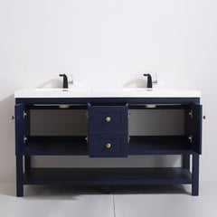 Dowell 60" Bathroom Freestanding Vanity with Four Doors, One Drawers and One Shelves - 035 60 Series