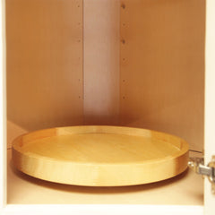 Dowell Lazy Susan - 18" Diameter/Round, 1 Shelf, Kitchen Corner Cabinet Organizer, Wood - 4006 360 Series