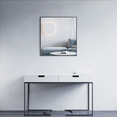 Dowell 29-1/2"/31-1/2" Nearly Square Wall Mirror for Bath/Living Room/Hallway - Aluminum Frame - 5004 Series