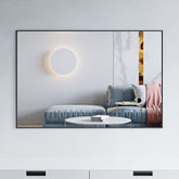 Dowell 42"/28" Wall Mirror for Bath/Living Room/Hallway - Black Aluminium Frame - 5004 4228 Series