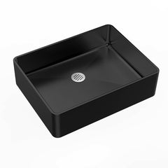 Dowell 18-7/8" Bathroom Rectangular Vessel Sink - Stainless Steel 18 Gauge, 5-1/8" Deep - 6004 1915 Series