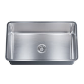Dowell 30" Kitchen Undermount Sink - 9" Deep, Small Radius Corners, Stainless Steel 18 Gauge - 6005 Series