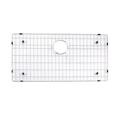 Dowell 32-7/8" L x 20-3/4" W Handcrafted Apron-Front Farmhouse Undermount Kitchen Sink 16 Gauge Stainless Steel 10" Depth Single Bowl With Grid Strainer