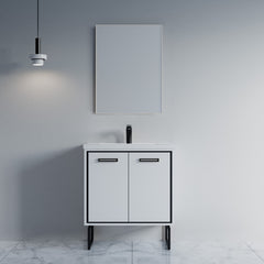 Dowell 7-7/8" Metal Furniture Legs - Rectangle, Heavy Duty, Vanity/Cabinet/Sofa/Bench, Set of 2 - 7006 007 Series