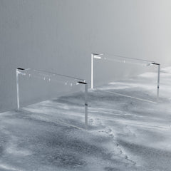 Dowell 7-1/2" Acrylic Furniture Legs - Rectangle, Set of 2 - 7009 007 Series