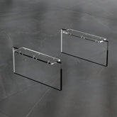 Dowell 7-1/2" Acrylic Furniture Legs - Rectangle, Set of 2 - 7009 007 Series