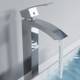 Dowell Vessel Sink Bathroom Faucet - 8001 014 Series - High Spout, Single Handle, Single Hole