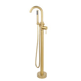 Dowell Freestanding Bathtub Faucet - 8003 001 Series, Floor Mounted Brass Bathroom Tub Faucets with Hand Shower