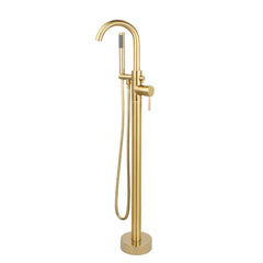 Dowell Freestanding Bathtub Faucet - 8003 001 Series, Floor Mounted Brass Bathroom Tub Faucets with Hand Shower