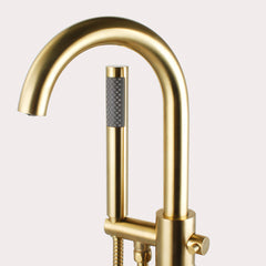 Dowell Freestanding Bathtub Faucet - 8003 001 Series, Floor Mounted Brass Bathroom Tub Faucets with Hand Shower