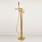 Dowell Freestanding Bathtub Faucet - 8003 002 Series, Floor Mounted Brass Bathroom Tub Faucets with Hand Shower
