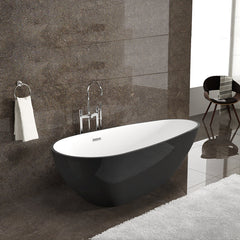 Dowell 63" Freestanding Acrylic Teardrop Bathtub - 60 Gallon Capacity - 074 Series