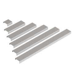 Dowell 12" Cabinet Pulls - Aluminum, 8-7/8" Center-to-Center, 10 Pack - 3062 012 Series