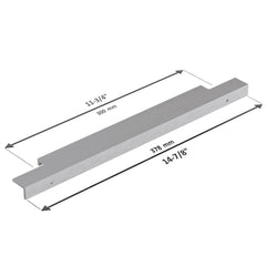 Dowell 14-7/8" Cabinet Pulls - Aluminum, 11-3/4" Center-to-Center, 10 Pack - 3063 015 Series