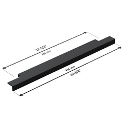 Dowell 16-3/8" Cabinet Pulls - Aluminum, 12-4/5" Center-to-Center, 10 Pack - 3063 016 Series