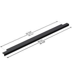 Dowell 26-7/8" Cabinet Pulls - Aluminum, 22-4/7" Center-to-Center, 10 Pack - 3063 027 Series