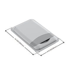 Dowell Wastebasket Trash Container Lids - 35L Compatible with Dowell 35 Liter/9 Gallon Wastebasket, 50L Compatible with Dowell 50 Liter/13 Gallon Wastebasket - Grey Plastic - 4000 04L Series