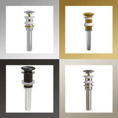 Dowell Pop Up Drain Stopper With/Without Overflow for Bathroom Vanity/Vessel Sink - 6011 07/08 Series