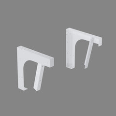 Dowell Universal ADA Vanity Bracket Heavy-Duty Commercial Bracket Floating Medical Support Bracket with/without Arm Metal Brackets Suitable for Restroom Vanities, Shelving Units & Work Desks - 16" - 7008 016 Series