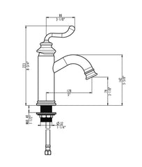 Dowell Single Hole Bathroom Faucet Lavatory Faucet Vanity Faucet- 8001 001  Series