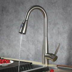 Dowell Kitchen Sink Faucet - High Arc, Pull-Down Sprayer, Single Handle, Single Hole - 8002 005 Series