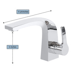 Dowell Bathroom Sink Faucet - One Handle, Single Hole - 8001 019 Series